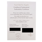 Van Cleef & Arpels 18K Yellow Gold Alhambra Onyx Diamond Ring