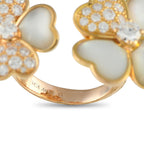 Van Cleef & Arpels Van Cleef & Arpels Cosmo 18K Rose Gold 1.45ct Diamond and Mother of Pearl Between the Finger Ring