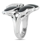 Van Cleef & Arpels Van Cleef & Arpels Cosmos 18K White Gold Diamond and Onyx Ring
