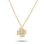 VAN CLEEF & ARPELS Van Cleef & Arpels Cosmo 18K Yellow Gold Diamond Pendant