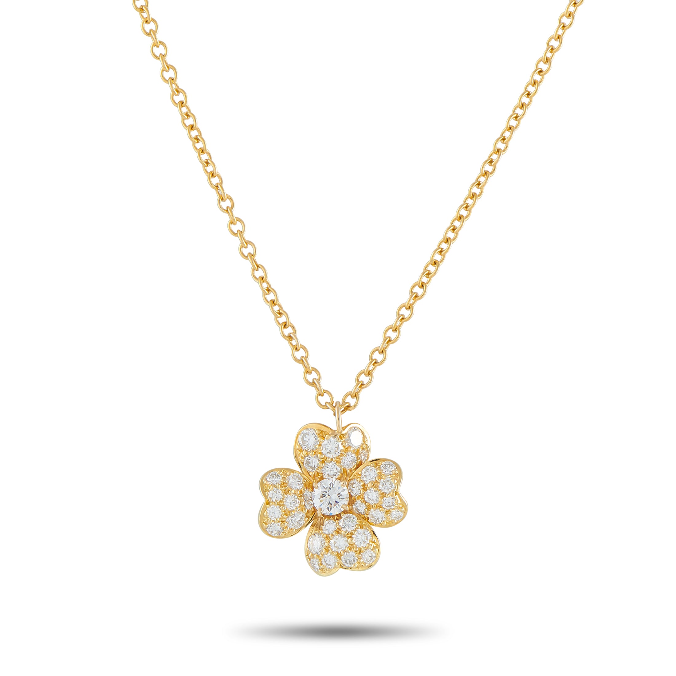VAN CLEEF & ARPELS Van Cleef & Arpels Cosmo 18K Yellow Gold Diamond Pendant