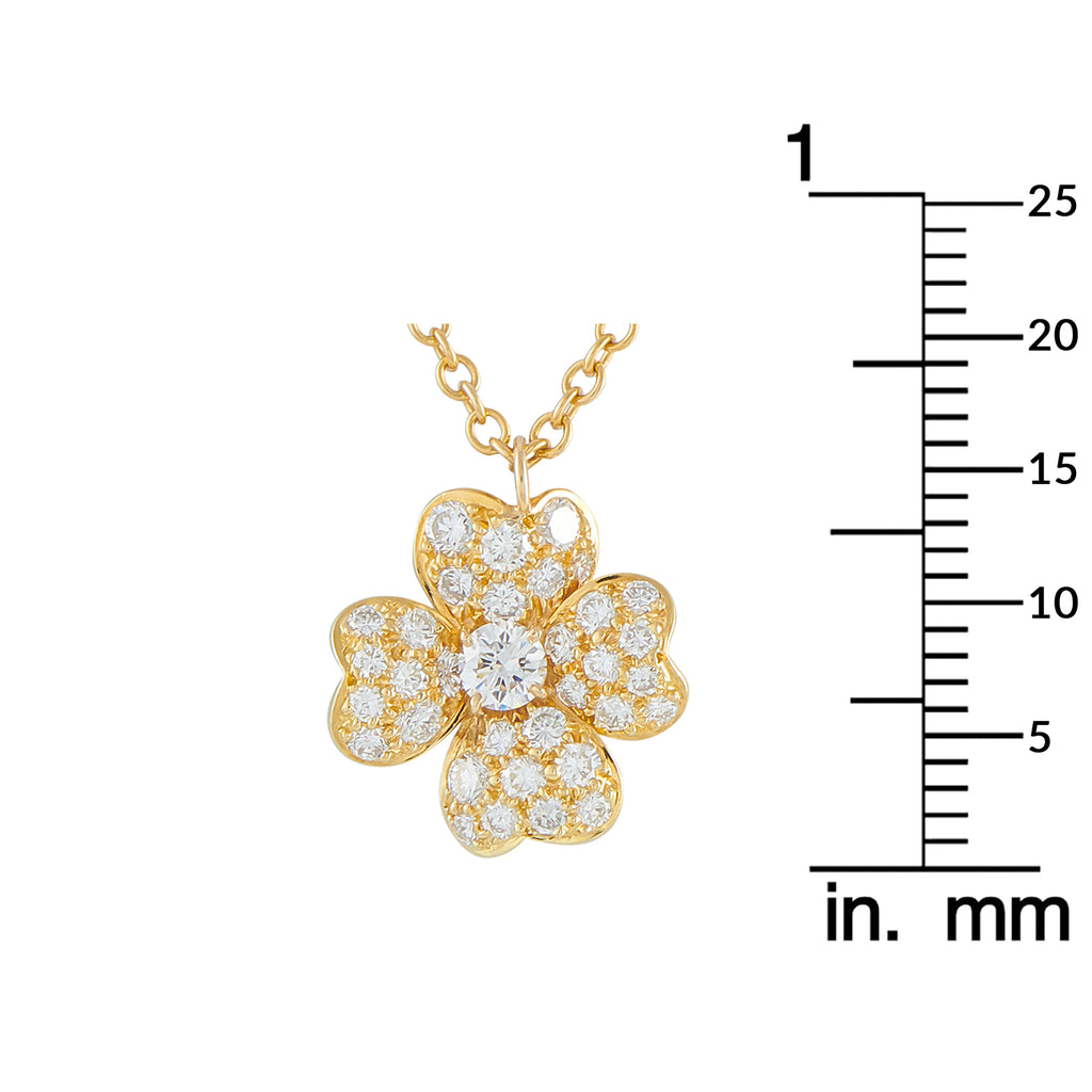 VAN CLEEF & ARPELS Van Cleef & Arpels Cosmo 18K Yellow Gold Diamond Pendant