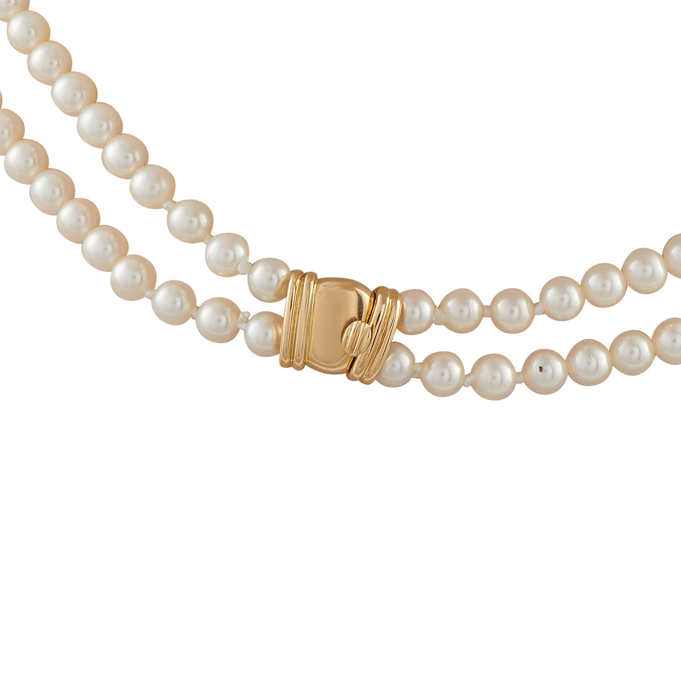 Van Cleef & Arpels Vintage 18K Yellow Gold 1.74ct Diamond, Coral, and Pearl Bow Necklace