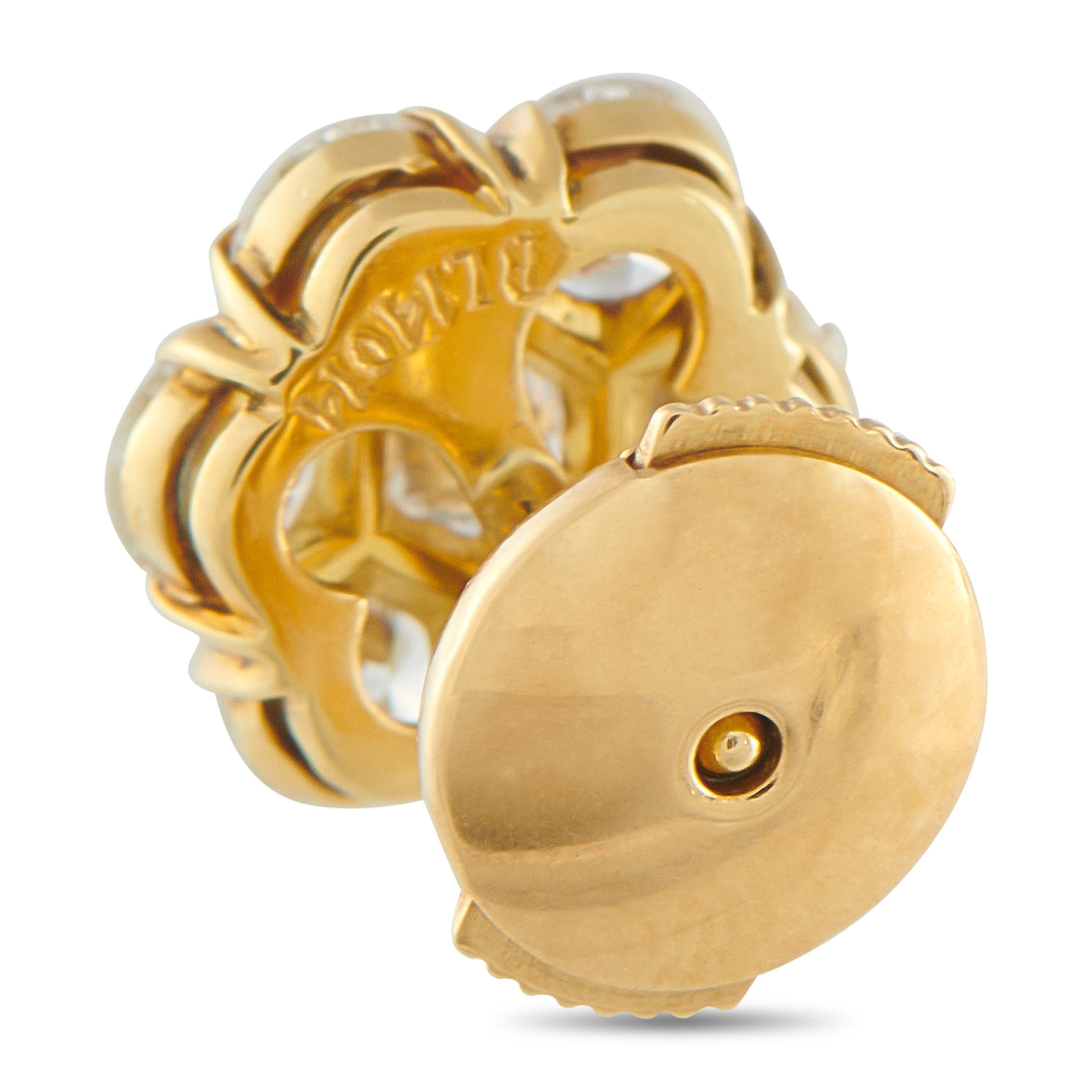 Van Cleef & Arpels Van Cleef & Arpels Fleurette 18K Yellow Gold 1.46ct Diamond Earrings