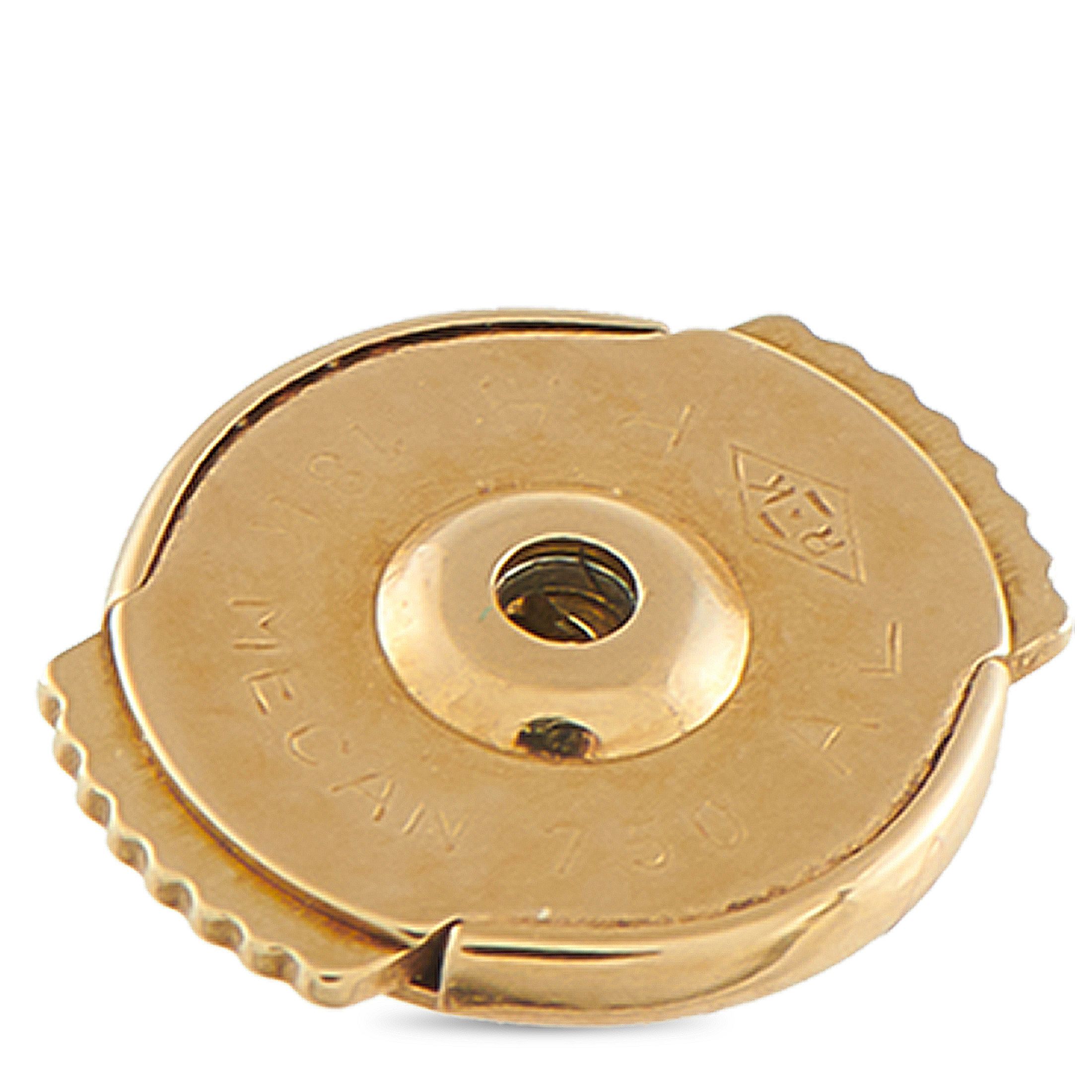 Van Cleef & Arpels Van Cleef & Arpels Fleurette 18K Yellow Gold 1.46ct Diamond Earrings