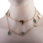 Van Cleef & Arpels Lucky Alhambra 18K Yellow Gold Necklace