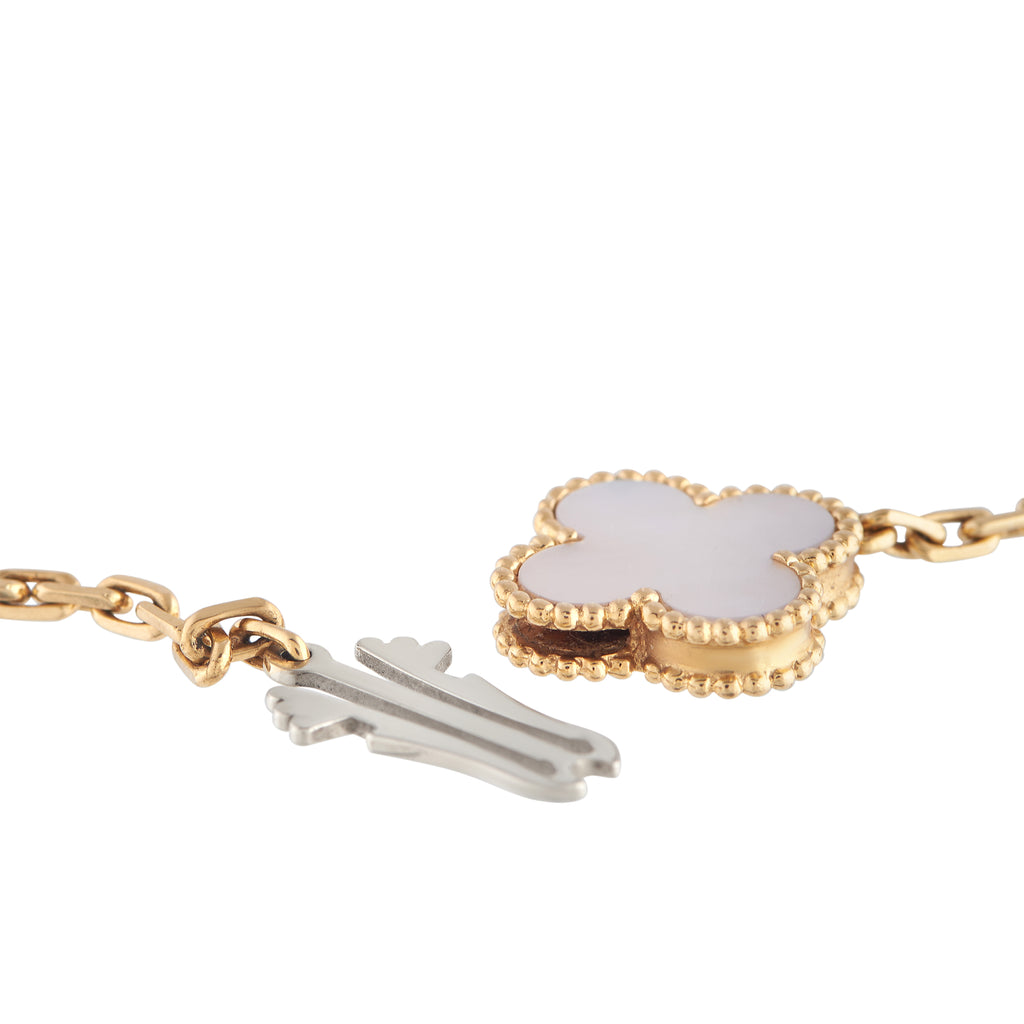 Van Cleef & Arpels Lucky Alhambra 18K Yellow Gold Necklace