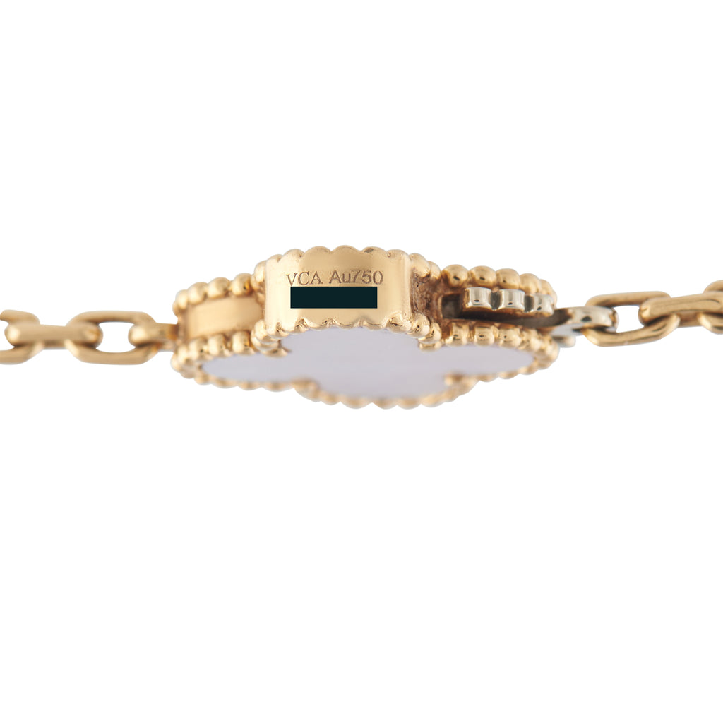 Van Cleef & Arpels Lucky Alhambra 18K Yellow Gold Necklace