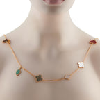 Van Cleef & Arpels Lucky Alhambra 18K Yellow Gold Necklace