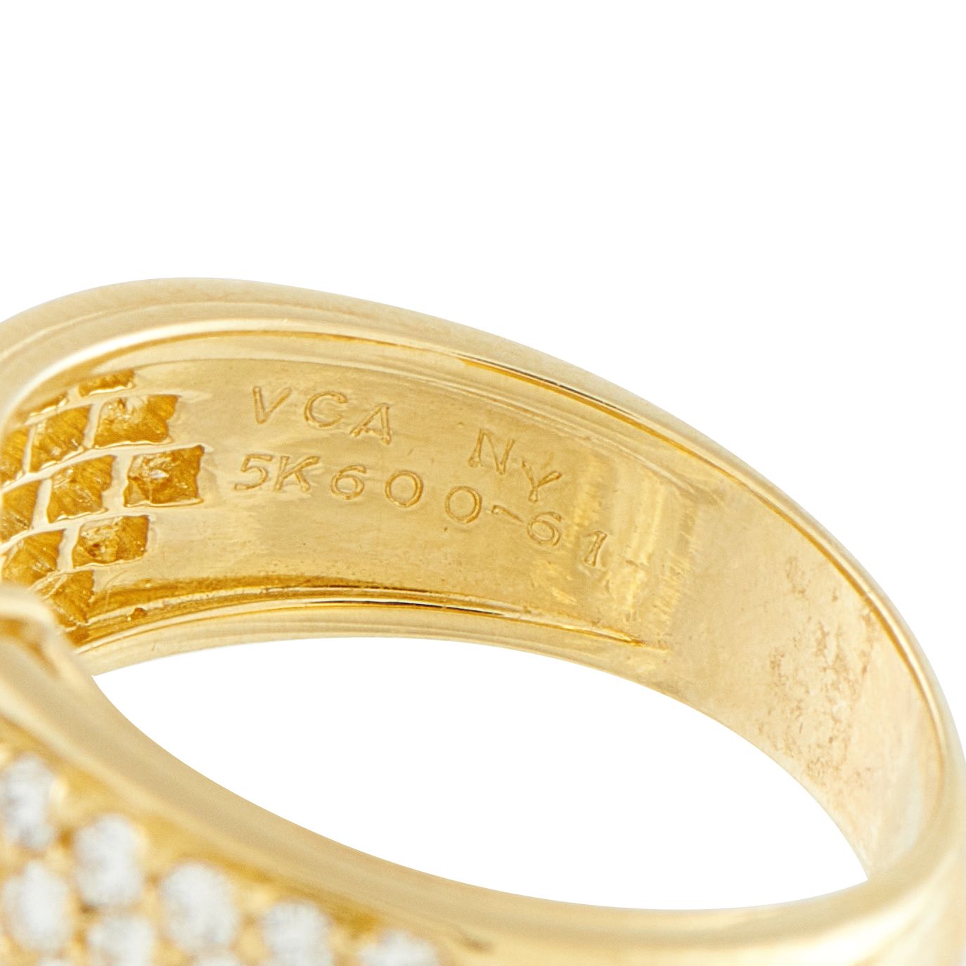 Van Cleef & Arpels Van Cleef & Arpels Marie Antoinette 18K Yellow Gold 0.66ct Diamond and Sapphire Ring