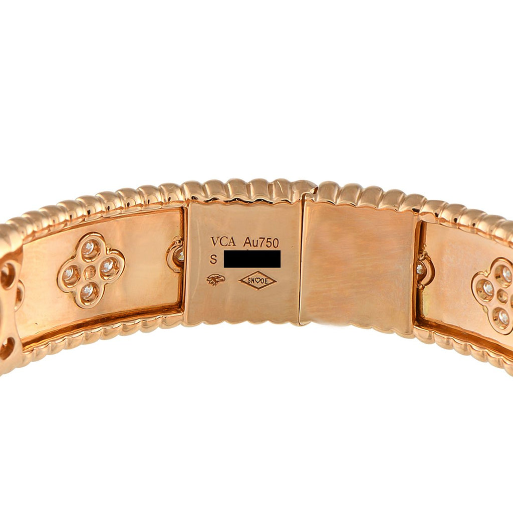 Van Cleef & Arpels Van Cleef & Arpels Perlée Clovers 18K Rose Gold Diamond Bracelet