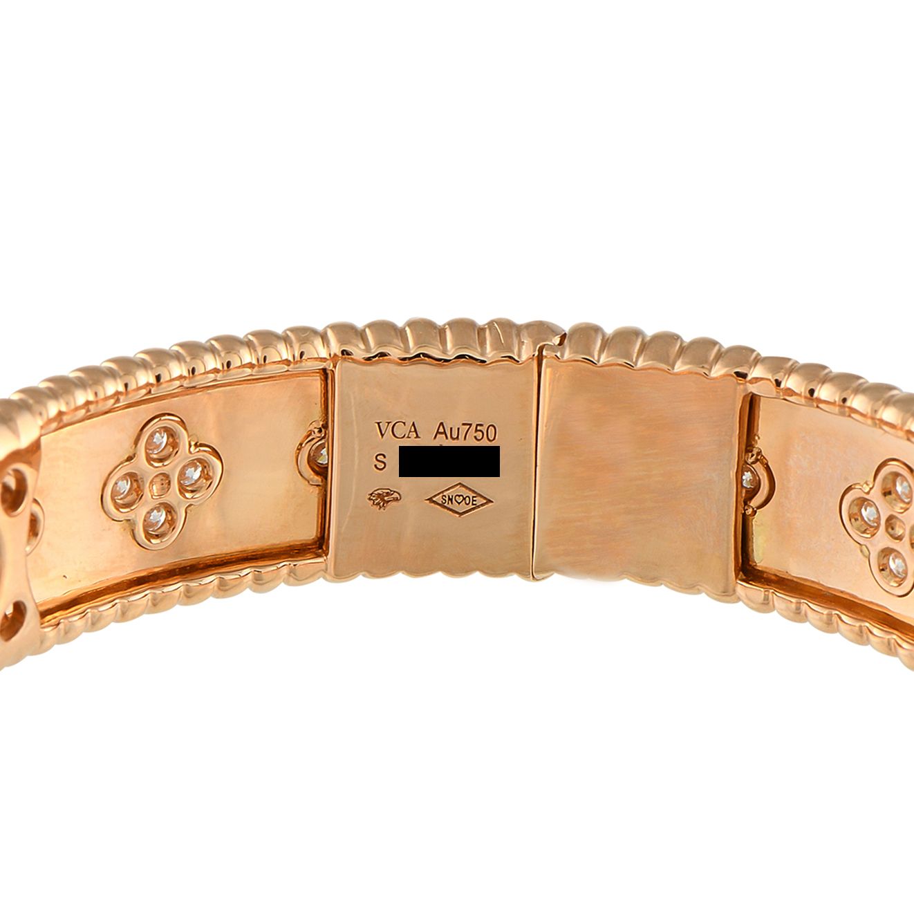Van Cleef & Arpels Van Cleef & Arpels Perlée Clovers 18K Rose Gold Diamond Bracelet