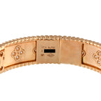 Van Cleef & Arpels Perlée Clovers 18K Rose Gold Diamond Bracelet