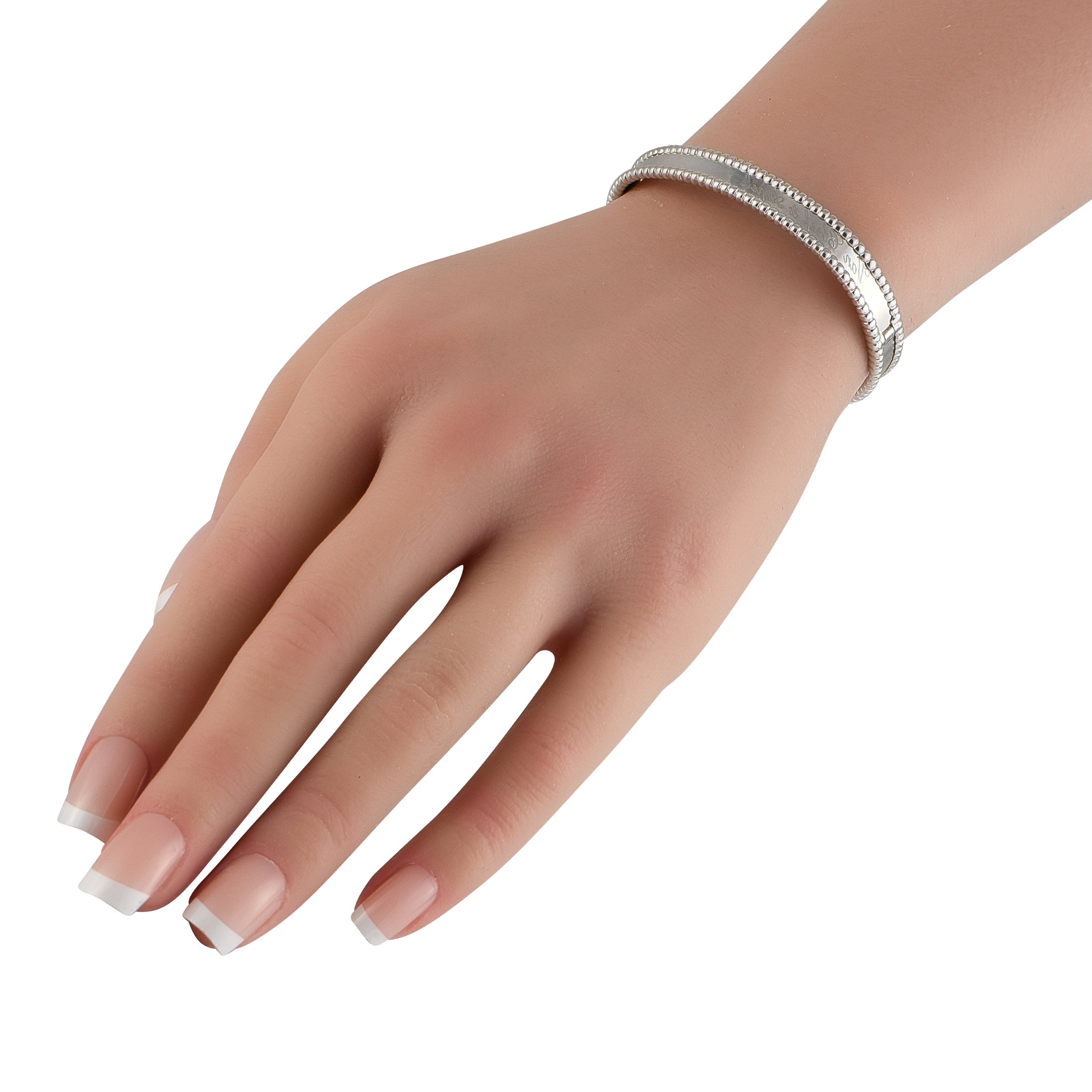 Van Cleef & Arpels Perlée 18K White Gold Bracelet