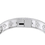 Van Cleef & Arpels Perlée 18K White Gold 1.78ct Diamond Bracelet