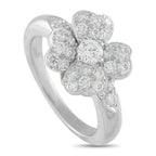 Van Cleef & Arpels Cosmos Platinum Diamond Ring