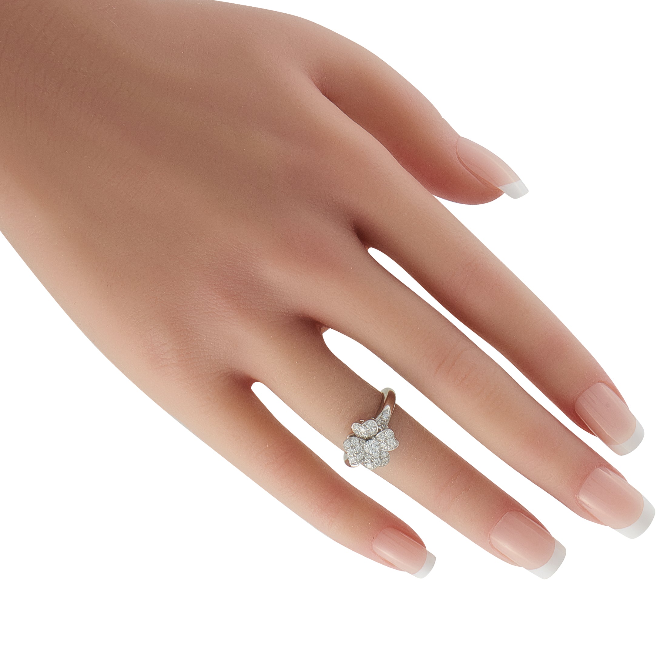 Van Cleef & Arpels Cosmos Platinum Diamond Ring