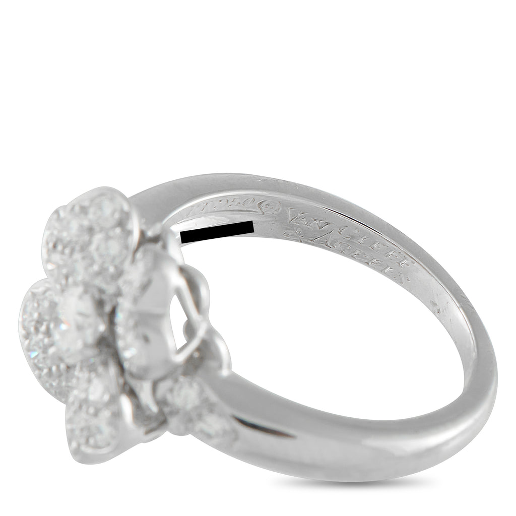 Van Cleef & Arpels Cosmos Platinum Diamond Ring
