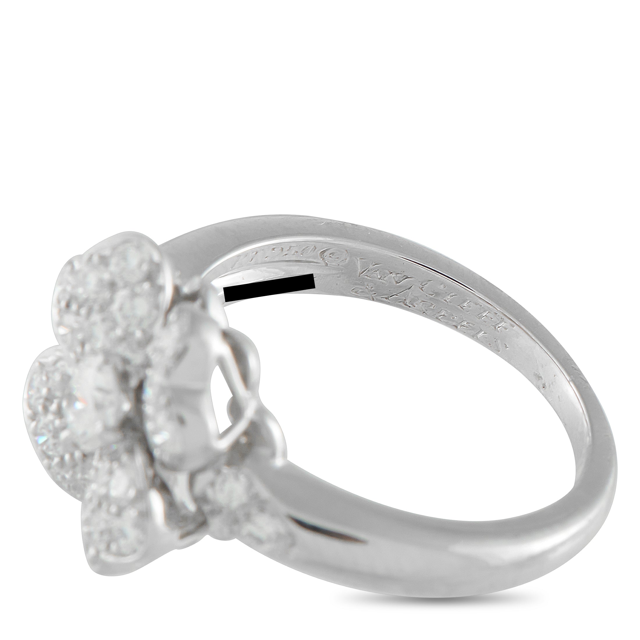Van Cleef & Arpels Cosmos Platinum Diamond Ring