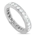 Van Cleef & ArpelsVan Cleef & Arpels Platinum 0.88ct Diamond Eternity Band Ring - This Van Cleef & Arpels Eternity Band exudes timeless luxury. At the center of the sleek Platinum setting, a series of sparkl
