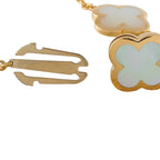 Van Cleef & Arpels Pure Alhambra 18K Yellow Gold Mother of Pearl Bracelet