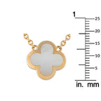 Van Cleef & Arpels Pure Alhambra 18K Yellow Gold Mother of Pearl Necklace