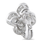 Van Cleef & Arpels Trefle 18K White Gold 1.75ct Diamond Earrings