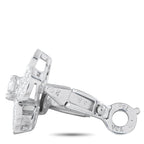 Van Cleef & Arpels Trefle 18K White Gold 1.75ct Diamond Earrings