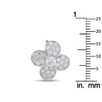 Van Cleef & Arpels Trefle 18K White Gold 1.75ct Diamond Earrings
