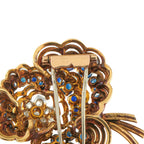 Van Cleef & ArpelsVan Cleef & Arpels Vintage 18K Yellow Gold 1.50ct Diamond and Sapphire Brooch