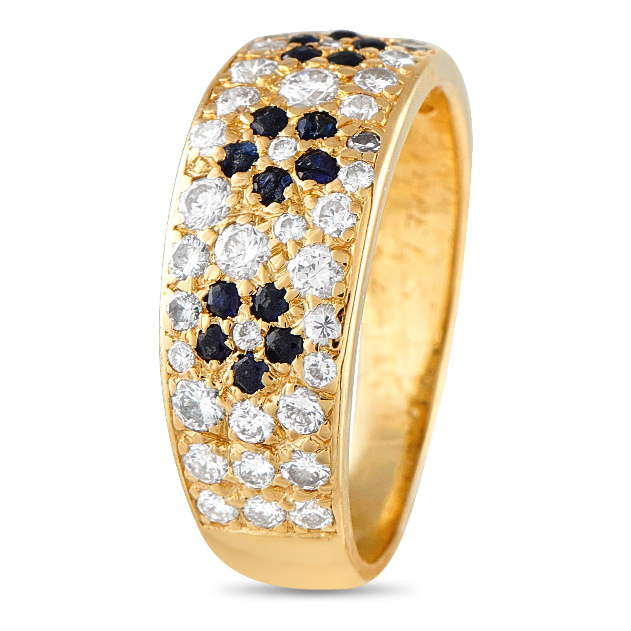 Van Cleef & Arpels Van Cleef & Arpels Vintage 18K Yellow Gold 0.70ct Diamond and Sapphire Ring