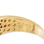 Van Cleef & Arpels Vintage 18K Yellow Gold 0.70ct Diamond and Sapphire Ring