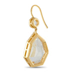 VERDURA Byzantine 18K Yellow Gold White Topaz Drop Earrings