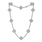 Van Cleef Vintage Alhambra Diamond 10 Motif Necklace