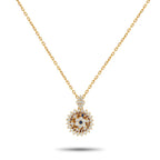 WALTHAM 18K Yellow Gold 0.75ct Diamond Pendant