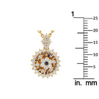 WALTHAM 18K Yellow Gold 0.75ct Diamond Pendant