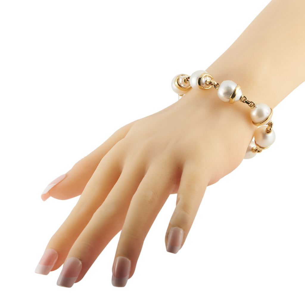 Yvel 18K Yellow Gold Baroque Pearl Bracelet