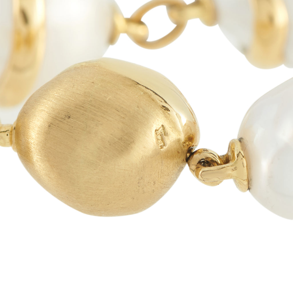 Yvel 18K Yellow Gold Baroque Pearl Bracelet