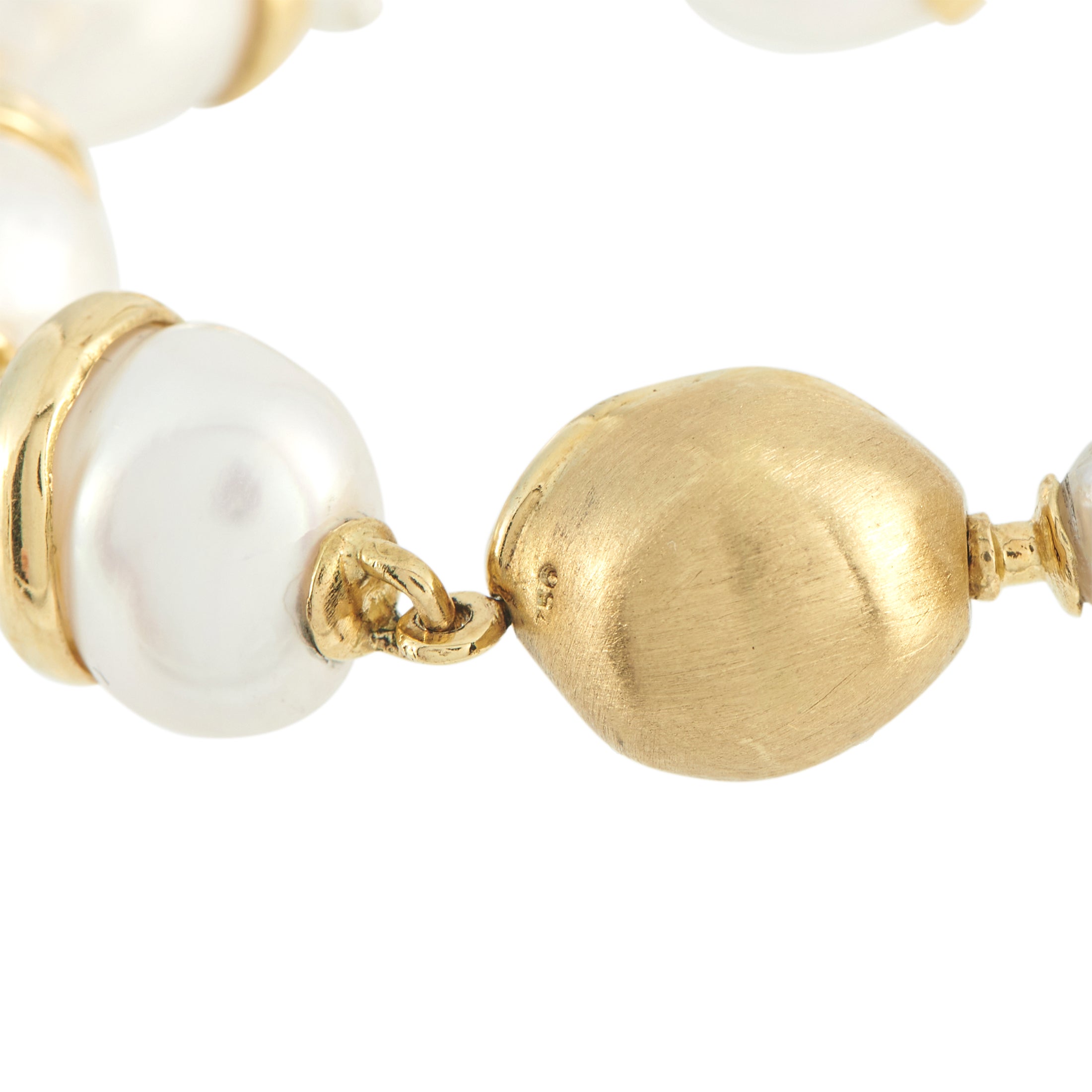 Yvel 18K Yellow Gold Baroque Pearl Bracelet
