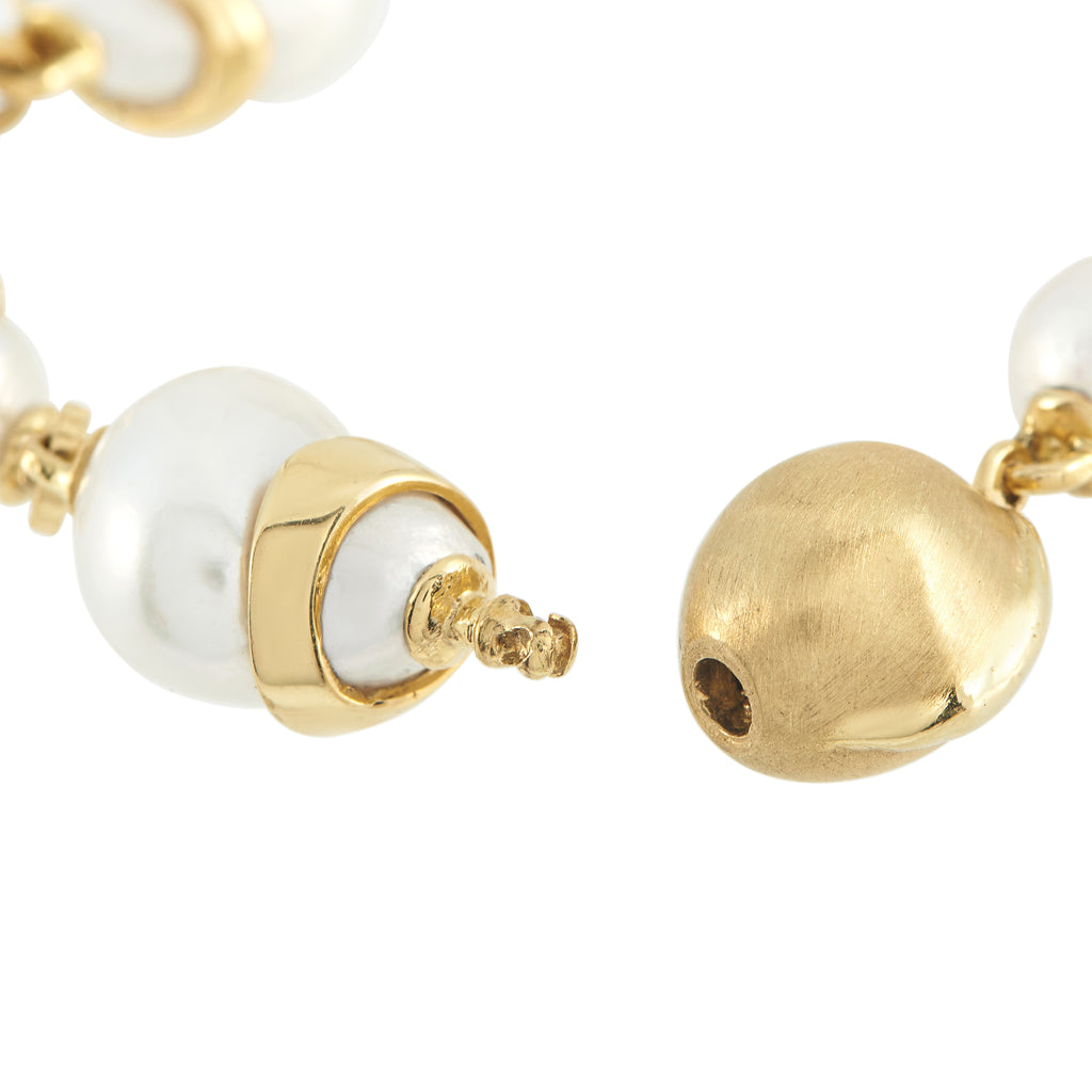 Yvel 18K Yellow Gold Baroque Pearl Bracelet