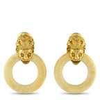 ZolotasHeritage 18K Yellow Gold White Agate Earrings – These Zolotas Heritage earrings bring classical forms into the modern 
