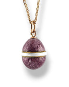 K. Faberge Jeweled 56K Gold and Enamel Egg Pendant Rare Design