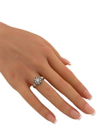 K. Faberge 56K Rose Gold 1.45ct Diamond Ring