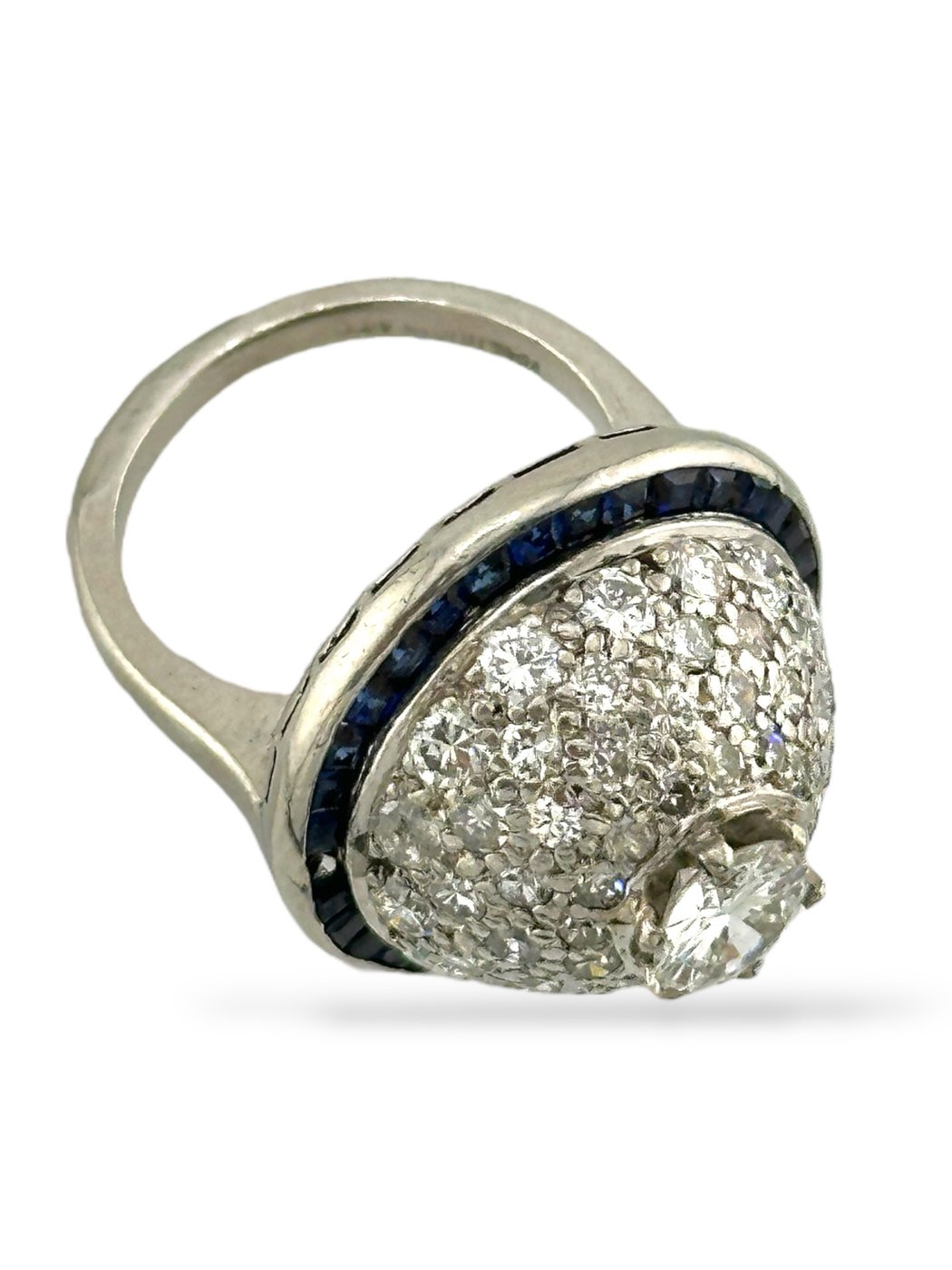 French Art Deco Platinum & 3.00ct Diamond Ring