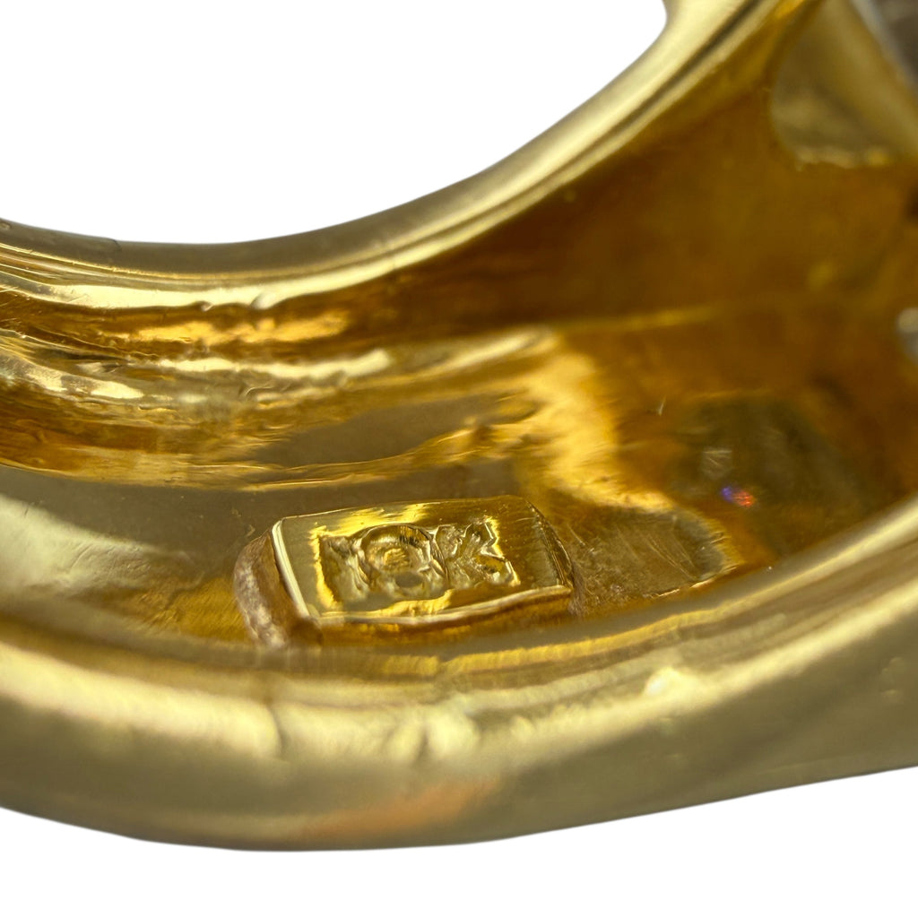 18K Yellow Gold 4.85ct Diamond Cocktail Ring