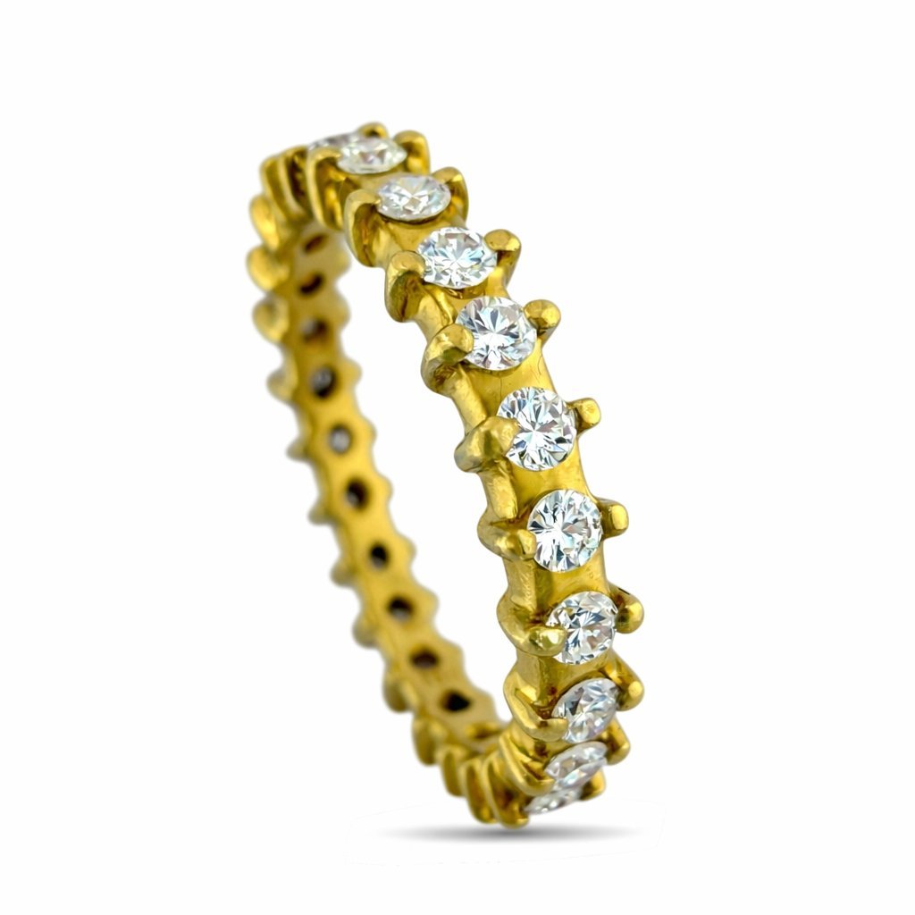 18K Yellow Gold 0.72ct Diamond Eternity Band, Yellow gold -  0.72ct. tw. Diamond