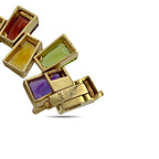 Rainbow 14K Yellow Gold 117.5ct Multi-Gemstone Necklace