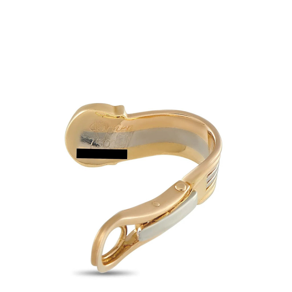 Cartier Trinity 18K Rose, White and Yellow Gold Clip-On Earrings