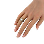 14K White and Rose Gold 0.55ct Diamond Ring