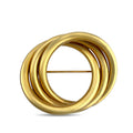 14K yellow gold Tiffany & Co infinity brooch with interlocking oval frame and pin